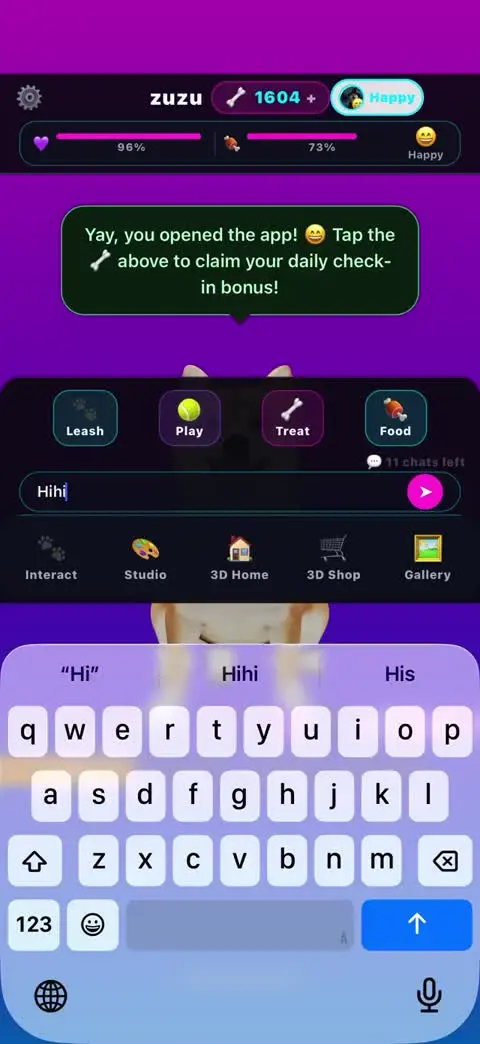 Pet chat demonstration