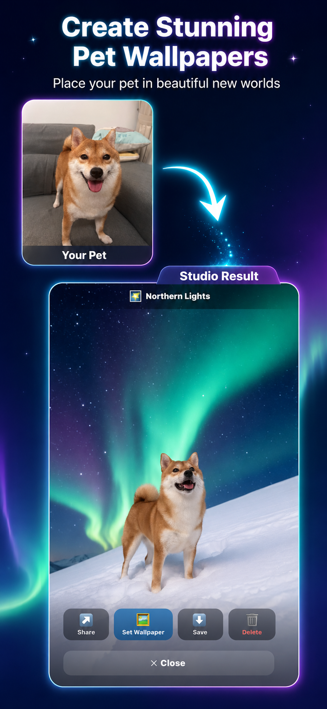 Wallpaper Studio with 50+ AI styles
