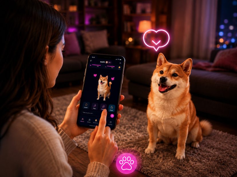 Interact with your 3D pet